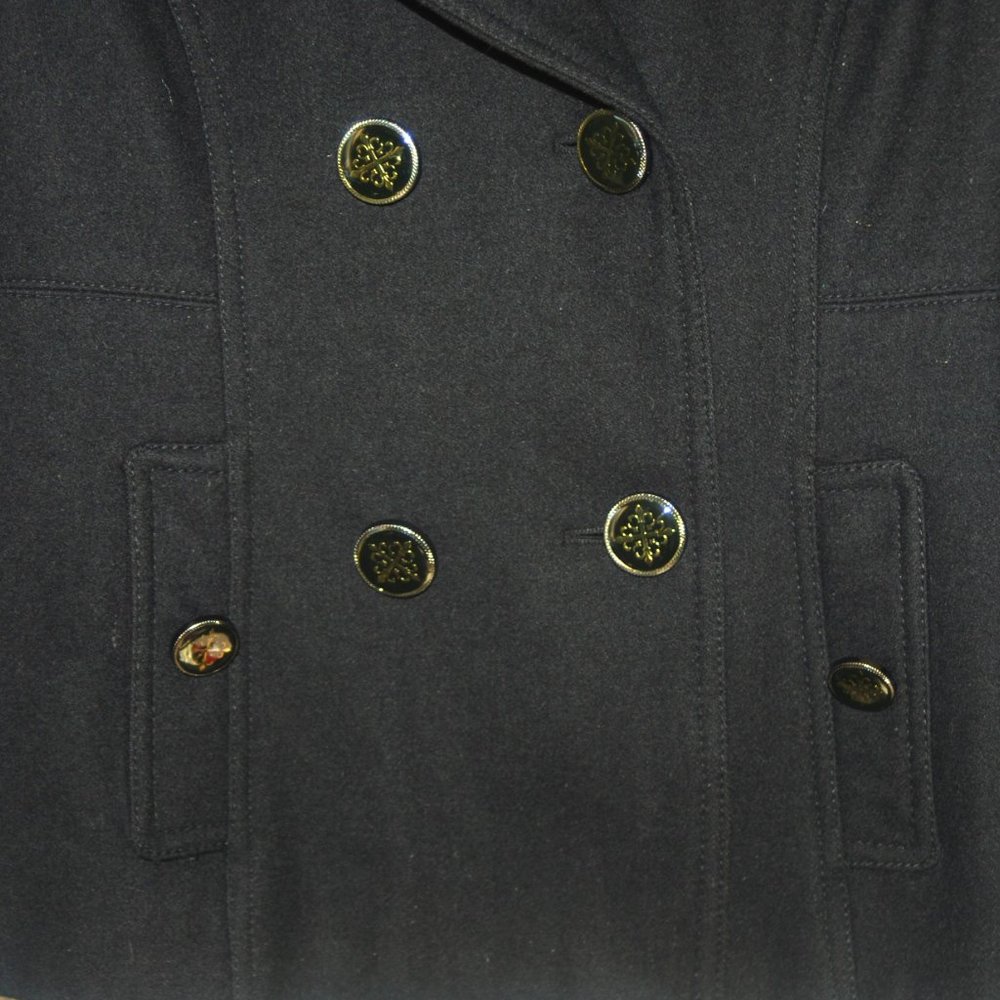 Guess Wool Blend Button Up Double Breasted Jacket… - image 4